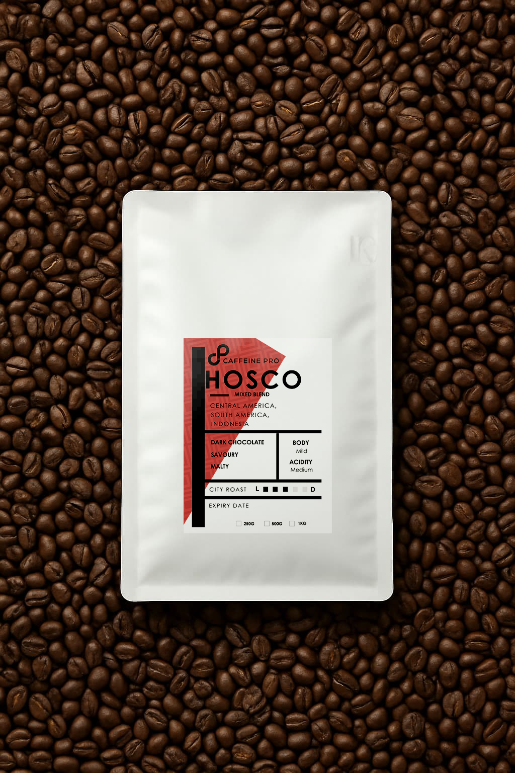 HOSCO Blend | Mixed Blend Coffee Beans - Dark Chocolate, Savory, Malty, Low Acidity, Full Body