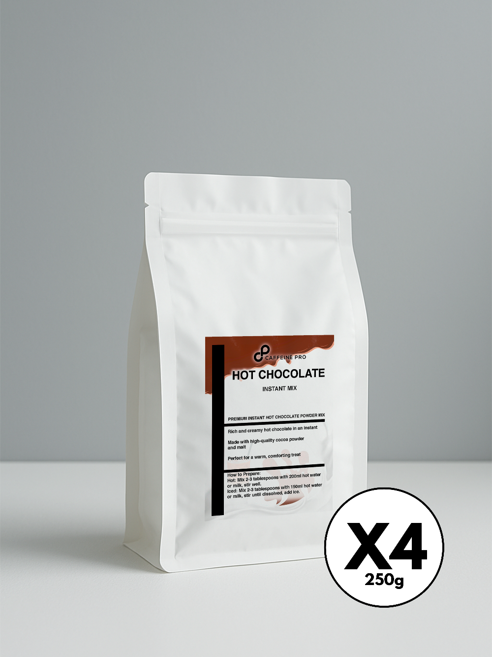 hot chocolate instant mix 4 packs