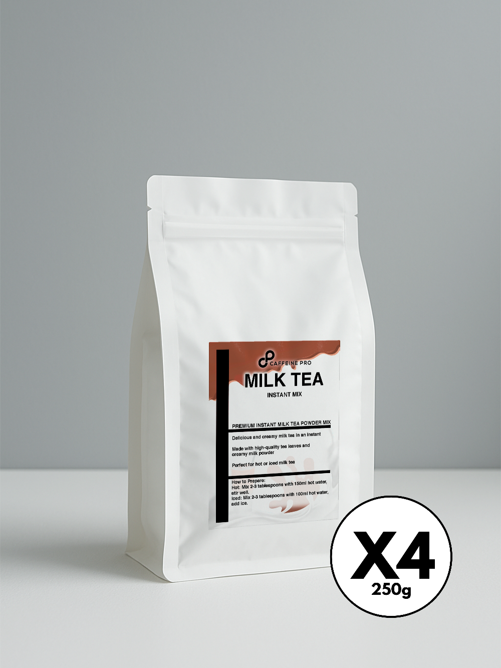 Milk tea instant mix x4 packs 250g