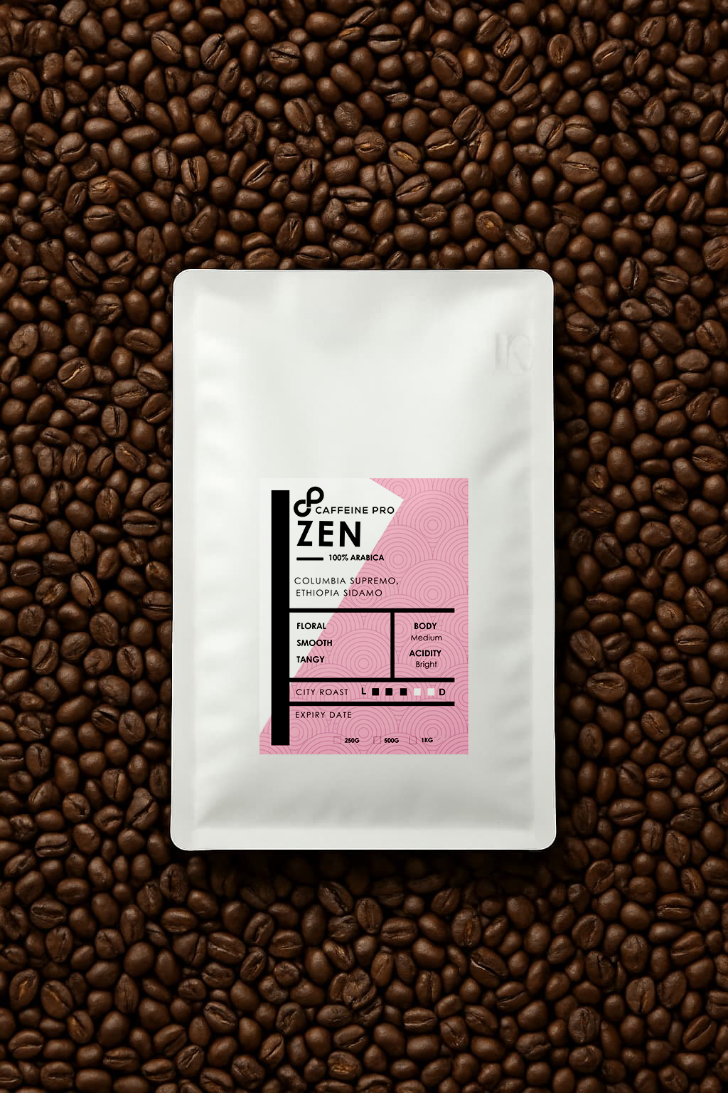 ZEN Blend | 100% Arabica Coffee Beans - Floral, Smooth, Tangy, Bright Acidity, Medium Body