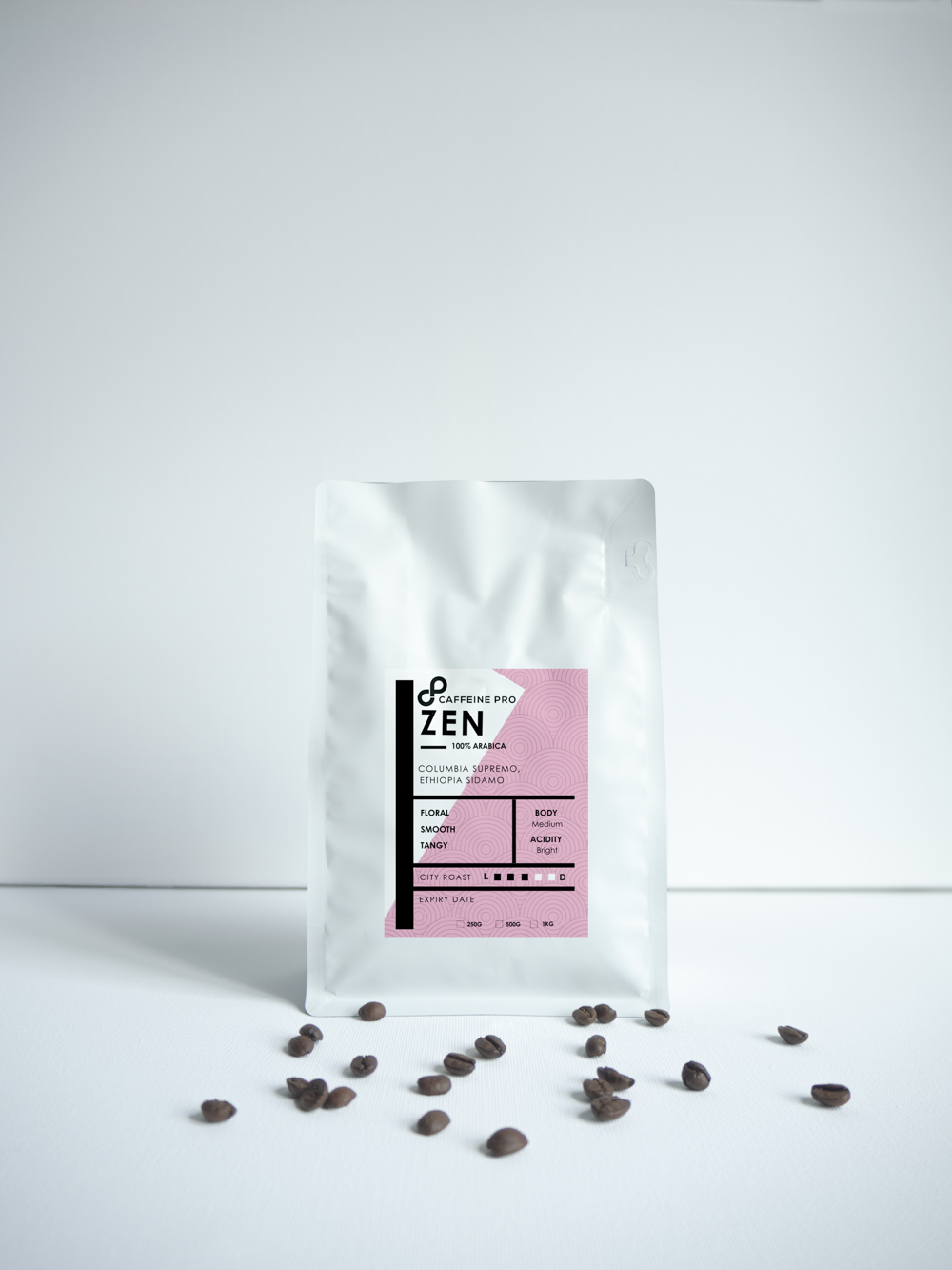 zen 250g coffee bean floral smooth tangy