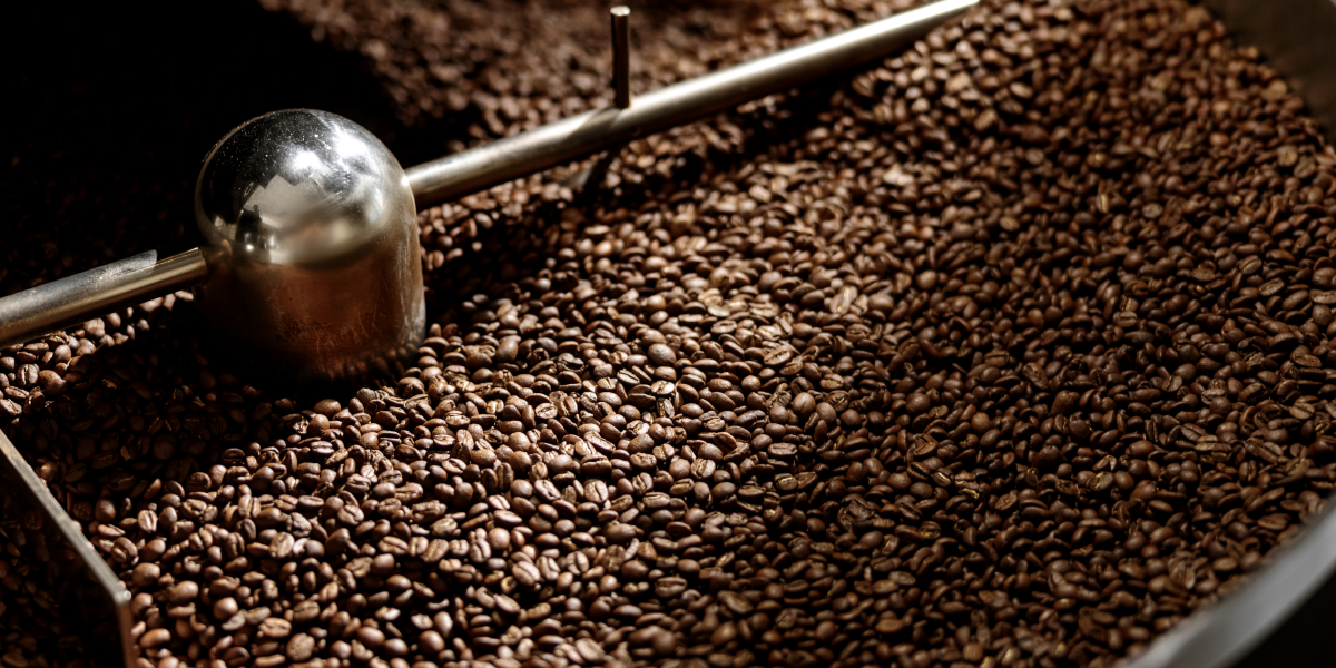 coffee beans in house with the creation of our own blend