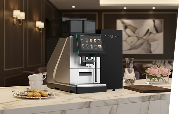 Jetinno JL38 on a cafe counter