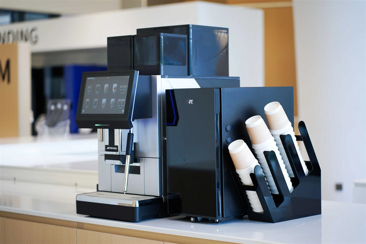 Jetinno JL38 dual grinder and dual hopper detail