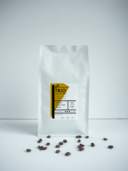 trio 500g coffee beans winey note toasted almond caramel