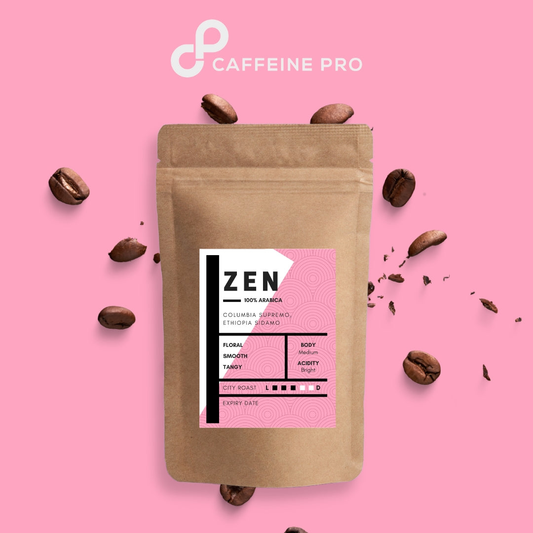 ZEN Blend | 100% Arabica Coffee Beans - Floral, Smooth, Tangy, Bright Acidity, Medium Body