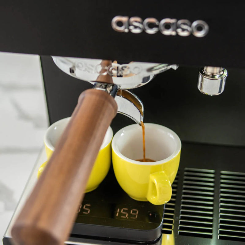Ascaso steel DUO PID Black espresso drip view